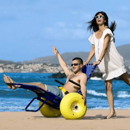 Carrozzina Spiaggia JOB | Sedia Mare Disabili e Accessibilità