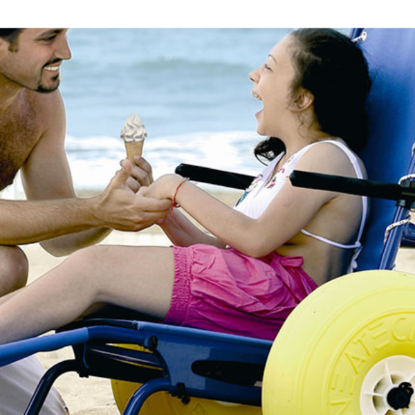 Carrozzina Spiaggia JOB | Sedia Mare Disabili e Accessibilità