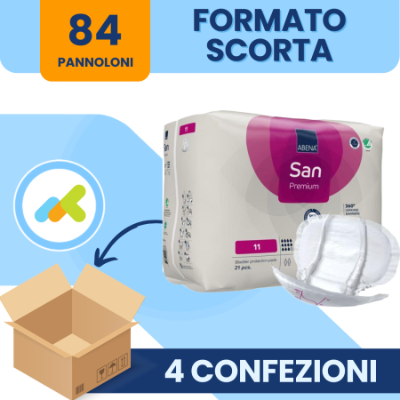Abena San 11 Pannoloni Sagomanti 9 Gocce Alta Assorbenza 2