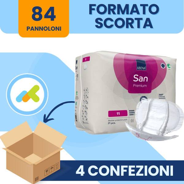 Abena San 11 Pannoloni Sagomanti 9 Gocce Alta Assorbenza