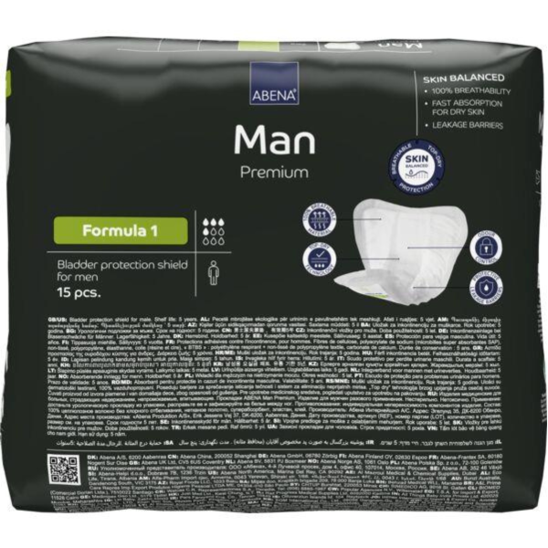 Abena Man Premium Formula 1 | Assorbenti Incontinenza Uomo