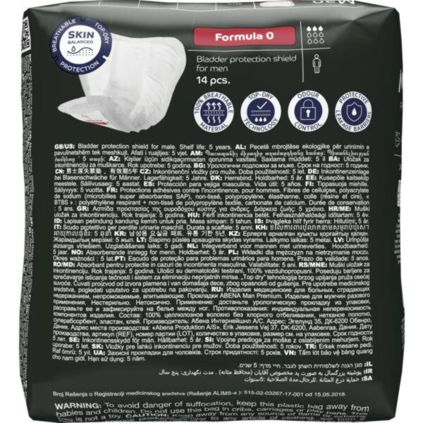 Abena Man Formula 0: Assorbenti Uomo per Perdite Leggere