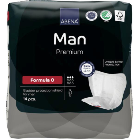 Abena Man Premium Formula 0 | Assorbenti Uomo | Per Piccole Perdite di Urina | 14 pezzi 2