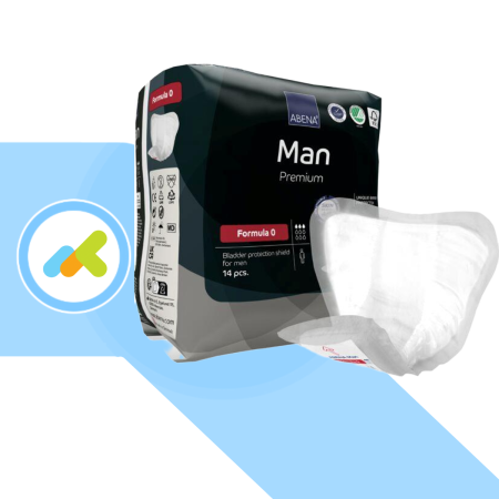 Abena Man Premium Formula 0 | Assorbenti Uomo | Per Piccole Perdite di Urina | 14 pezzi
