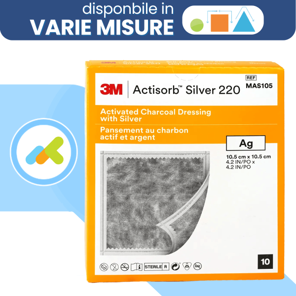 Actisorb Silver 220: Medicazione Avanzata al Carbone Attivo e Argento per la Gestione di Lesioni Infette