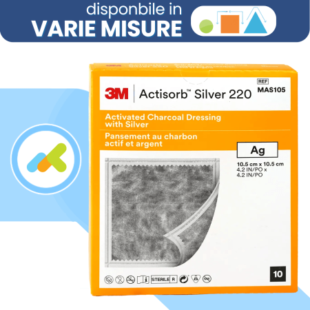 Actisorb Silver 220: Medicazione Avanzata al Carbone Attivo e Argento per la Gestione di Lesioni Infette