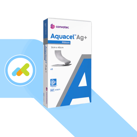 Aquacel Ag+ Extra 2x45cm | Medicazione Argento Convatec
