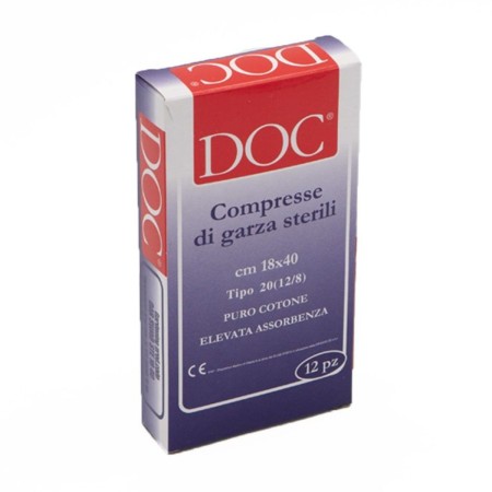 DOC Compresse di Garza Sterili: Protezione Sicura in Puro Cotone Idrofilo