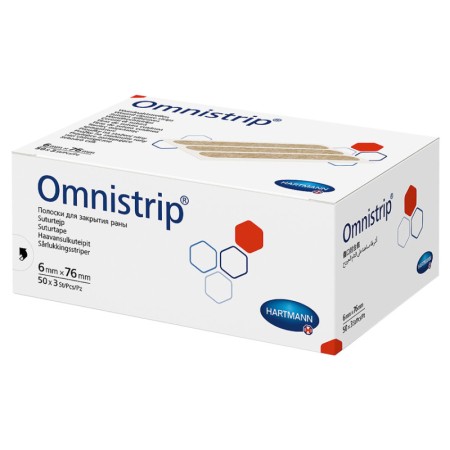 Omnistrip Hartmann | Strisce Adesive Sterili per Sutura Cutanea | 6 x 76 mm | 150 Pezzi