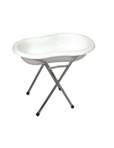 Bidet pieghevole portatile, gambe in metallo portata kg 110