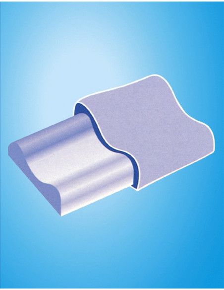 D130 GUANCIALE CERVICALE "SIRIO" ANTIACARO IN MEMORY FOAM CON DOPPIA ONDA (SENZA FORI)