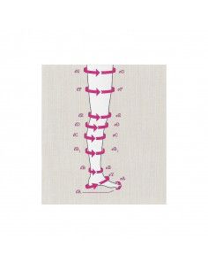 Calza coscia antitrombo post-operatoria bianca struva 35 mmhg H932 2