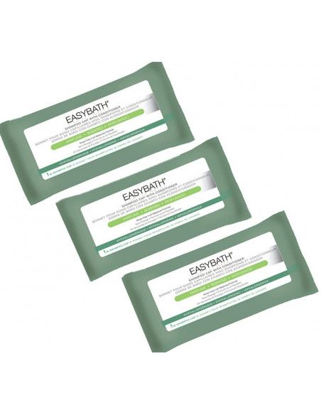 Easybath Shampoo Cap Cuffia con balsamo senza risciacquo Easybath Shampoo Cap Cuffia con balsamo senza risciacquo