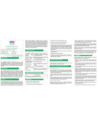 Test rapido antigenico Covid-19 Tampone Nasale 25 pz