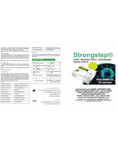 Test rapido antigenico Covid-19 Tampone Nasale 25 pz