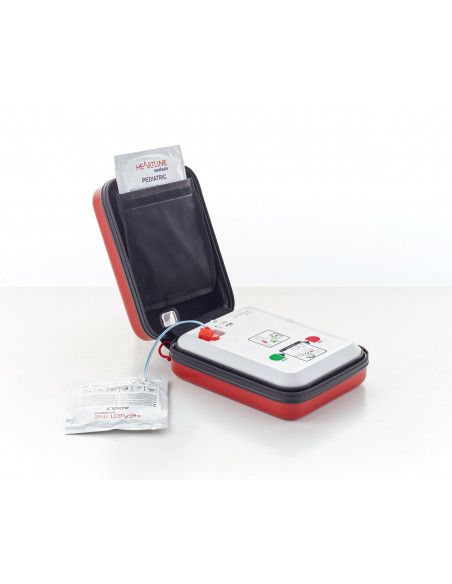 Defibrillatore Semi-Automatico Esterno Aselsan Heartline AED con accessori e borsa