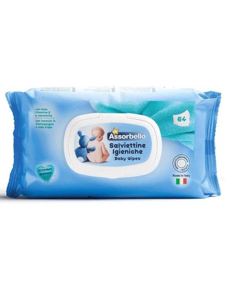 Salviettine umidificate Assorbello Up 64pz