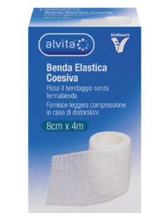 Benda Elastica Coesiva Alvita 8 cm x 4 m
