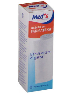 MED'S Benda Garza Orlata non sterile 5m x 10cm