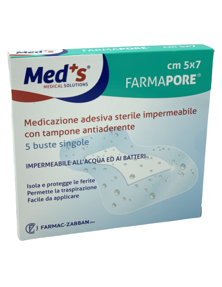 MED'S Farmapore medicazioni adesive sterili impermeabili MED'S Farmapore medicazioni adesive sterili impermeabili