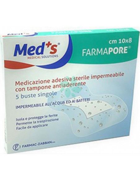 MED'S Medicazioni adesive sterili impermeabili 10x8 5pz MED'S Medicazioni adesive sterili impermeabili 10x8 5pz