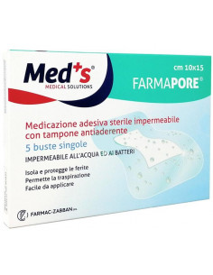 MED'S Medicazioni Adesive Sterili Impermeabili 10x15 5pz