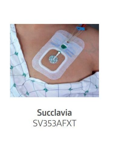 Sorbaview® Shield Medicazione e sistema di fissaggio integrato Medium 9,5X13,8 cm con finestra