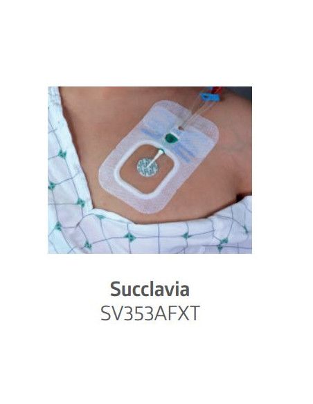 Sorbaview® Shield Medicazione e sistema di fissaggio integrato Medium 9,5X13,8 cm con finestra