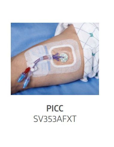 Sorbaview® Shield Medicazione e sistema di fissaggio integrato Medium 9,5X13,8 cm con finestra