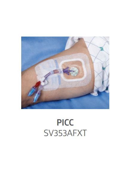 Sorbaview® Shield Medicazione e sistema di fissaggio integrato Medium 9,5X13,8 cm con finestra