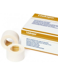 Leukopor Cerotto di fissaggio in TNT 2,5x9,2 12pz