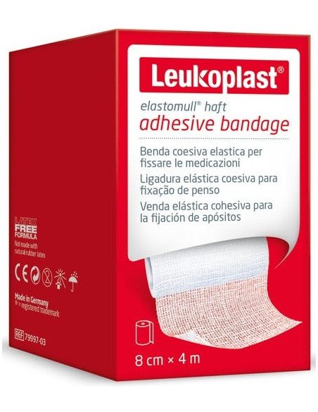 Leukoplast Elastomull Haft Benda elastica 4m x 8cm