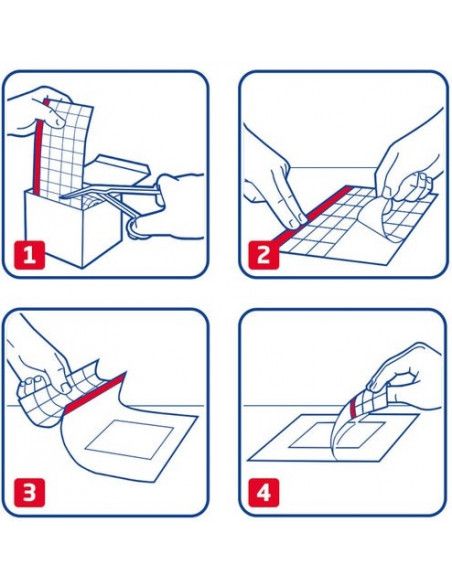 Fixomull Transparent garza adesiva per il fissaggio 2m x 10cm Fixomull Transparent garza adesiva per il fissaggio 2m x 10cm