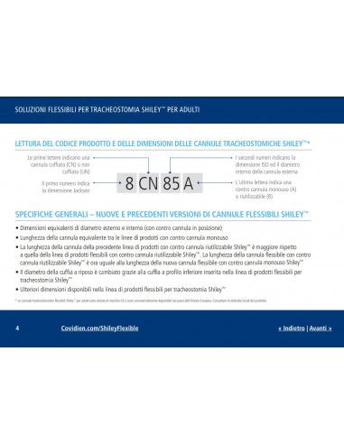 SHILEY Cannula Tracheostomica cuffiata con controcannula riutilizzabile