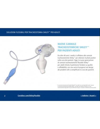 Cannula Tracheostomica SHILEY cuffiata con contro cannula monouso- 1 Pezzo