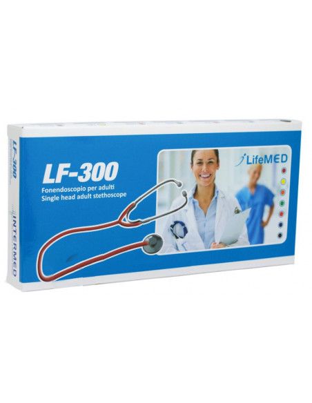 Fonendoscopio per adulti con testina piatta in alluminio Intermed
