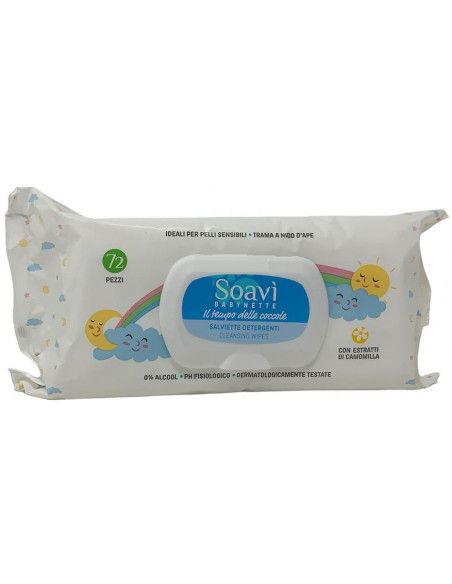 Soavi babynette salviette detergenti umidificate 72pz