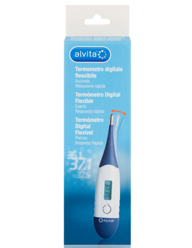 Termometro digitale con punta flessibile Alvita