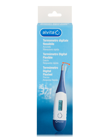 Termometro digitale con punta flessibile Alvita