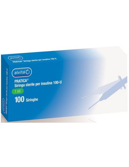 Siringa 2,5 ml con ago da 23 g Alvita 10 pz