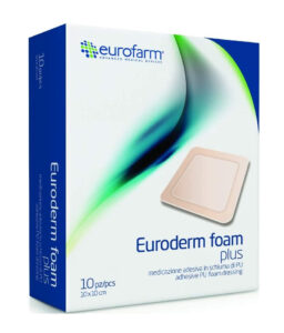 euroderm-foam-plus-medicazione-schiuma-poliuretano-bordo-adesivo-10x10