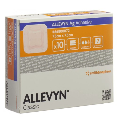 Medicazioni Allevyn, meno essudato più cura allevyn-ag-adhesive-medicazione-idrocellulare-argento