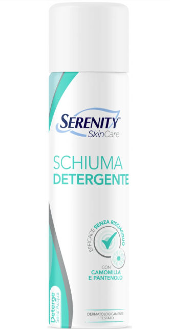 Perché utilizzare detergenti delicati e creme nutrienti sulla cute sensibile degli anziani schiuma detergente serenity