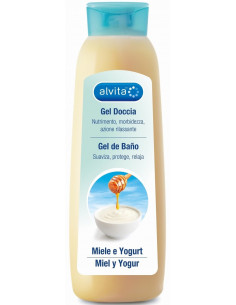 Alvita gel doccia nutriente e rilassante al miele e yogurt 300ml