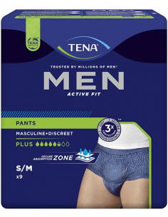 Tena Men Active Fit Pants Plus mutandine assorbenti SM 9pz DM