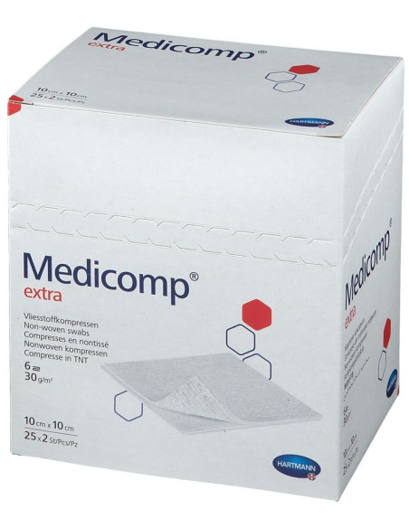 Medicomp Extra compresse di garza sterile in TNT 10x10 50pz