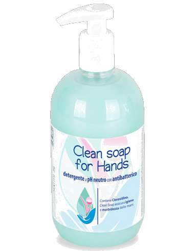Clean Soap for Hands detergente antibatterico 500ml