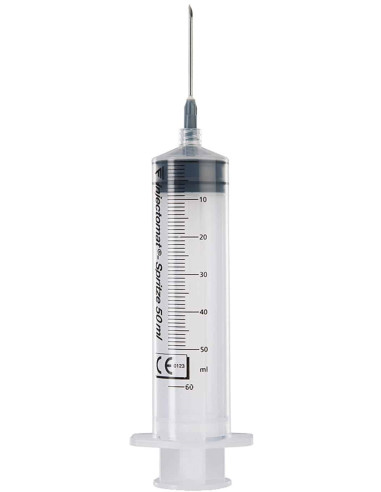 Injectomat siringa monouso luer lock da infusione 50ml 50pz