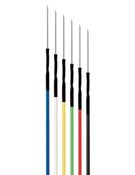 Elettrodi ad ago subdermali monouso per EEG 0,4mm 100cm 24pz