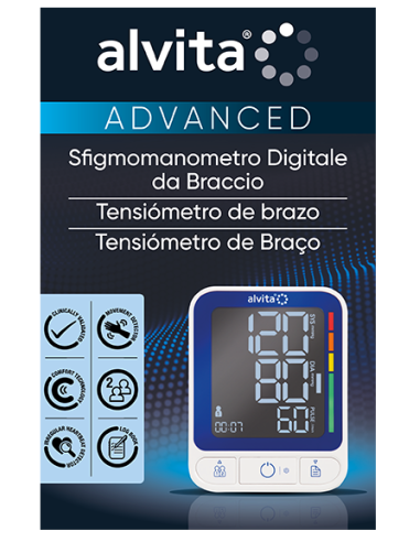 Misuratore Automatico di Pressione da Braccio Advanced Alvita